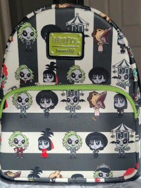 Loungefly Beetlejuice Chibi All Over Print Mini Backpack
